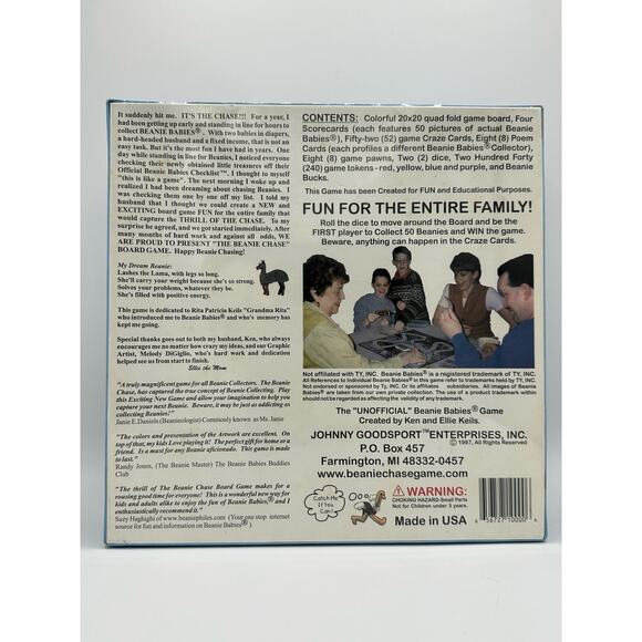 Vintage The Beanie Chase First Edition Game, NIB, for Those Who Love the Chase - Picture 2 of 5